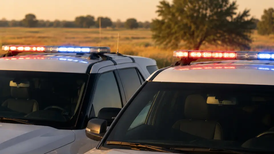 Abstract police vehicles